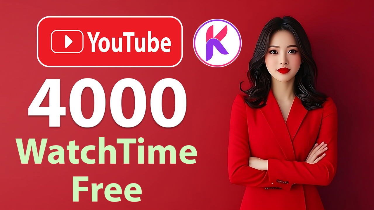 YouTube 4000 Hours Watchtime - Krishna Apps
